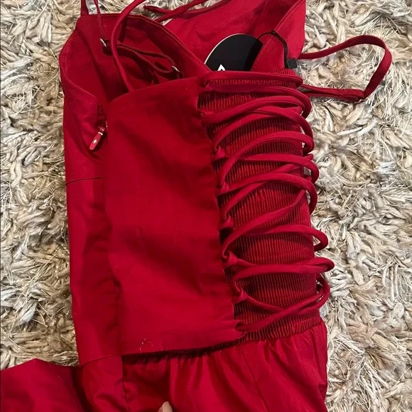 Babyboo Mariella Midi Dress - Red - Picture 6 of 6